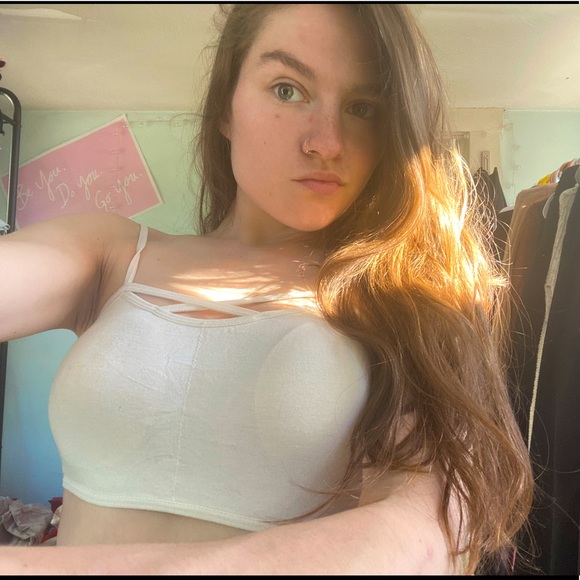 White Strappy Bralette - Picture 1 of 8